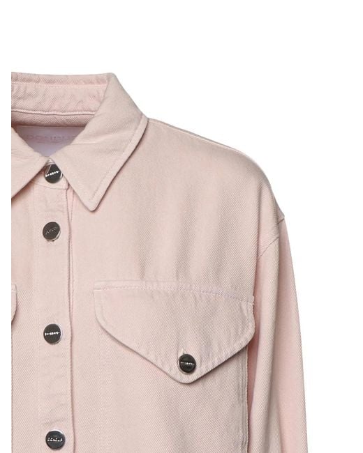 Dondup Pink Patch-Pocket Buttoned Shirt