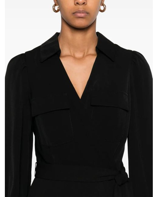 Mono Largo Con Manga Obispo DKNY de color Black