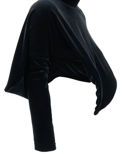 Junya Watanabe Asymmetric High-Neck Top in Black | Lyst
