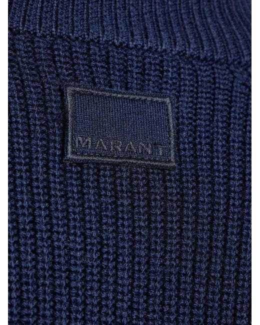 Isabel Marant Gerippter Cardigan mit Reißverschluss in Blue für Herren