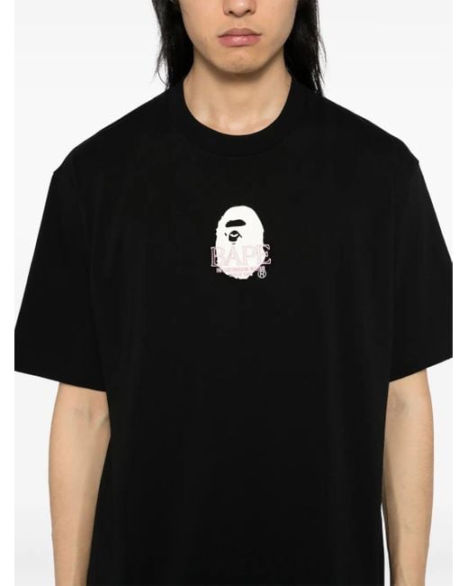 A Bathing Ape Black Ape-Head T-Shirt for men