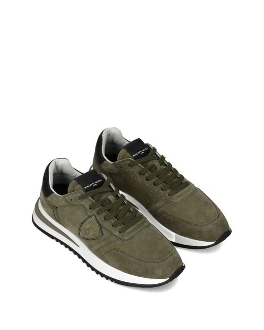 Philippe Model Green Sneakers for men