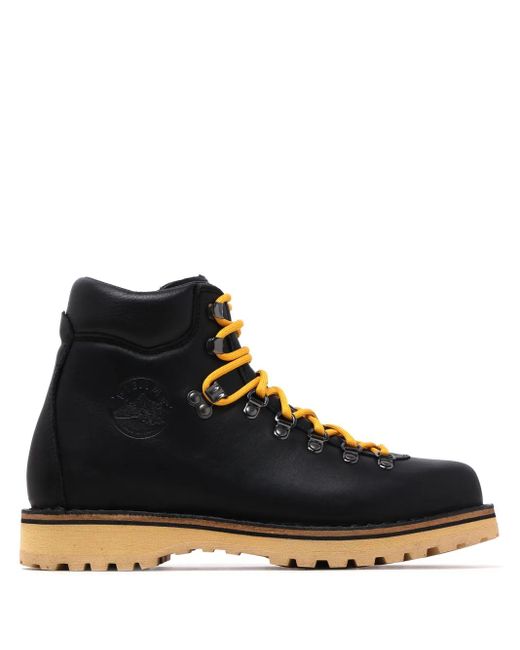 Diemme Black Logo-Debossed Boots for men