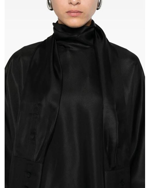 Top A Collo Alto di Rohe in Black