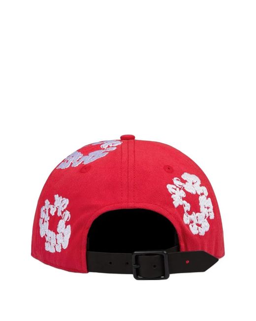 DENIM TEARS Red Wreath Cap for men
