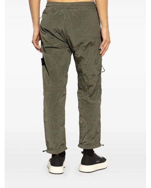 Stone Island Green Compass-Badge Trousers for men