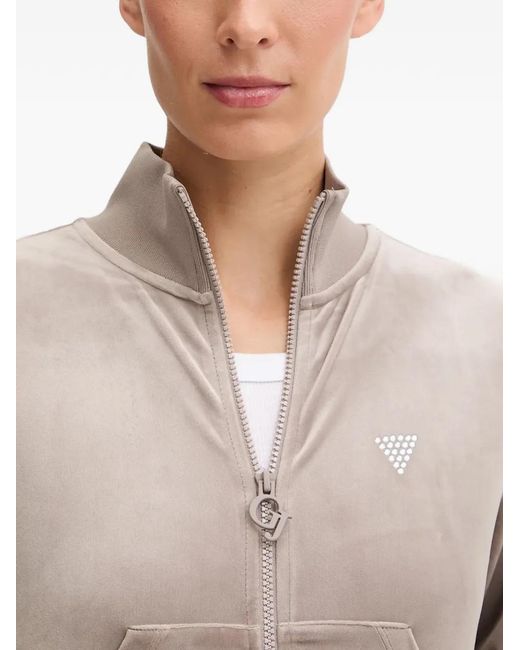 Guess Gray Zip-Up Jacket