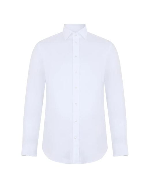 Emporio Armani White Long-Sleeve Shirt for men