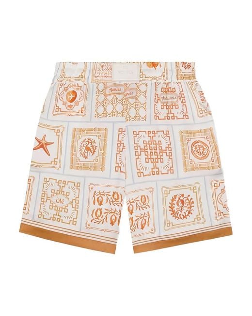 Homies Marbella White Alhambra Shorts for men