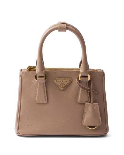 Prada Brown Mini Galleria Tasche