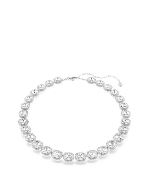 Swarovski White Crystal-Embellished Necklace