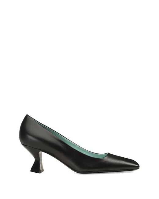 Sergio Rossi Black Sculpt Leather Pumps