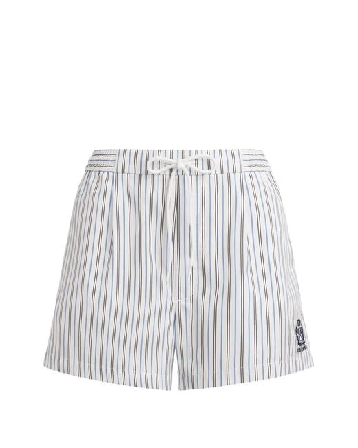 Polo Ralph Lauren White Striped Us Open Shorts