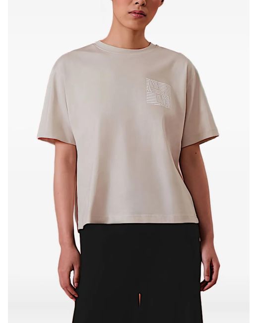 ALPHATAURI White Geometric-Print T-Shirt