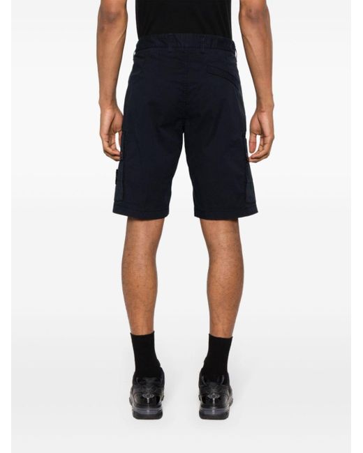 Stone Island Blue Shorts With Pockets for men