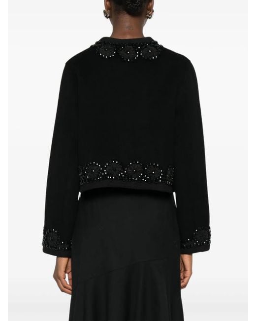 P.A.R.O.S.H. Black Bead-Embellished Jacket