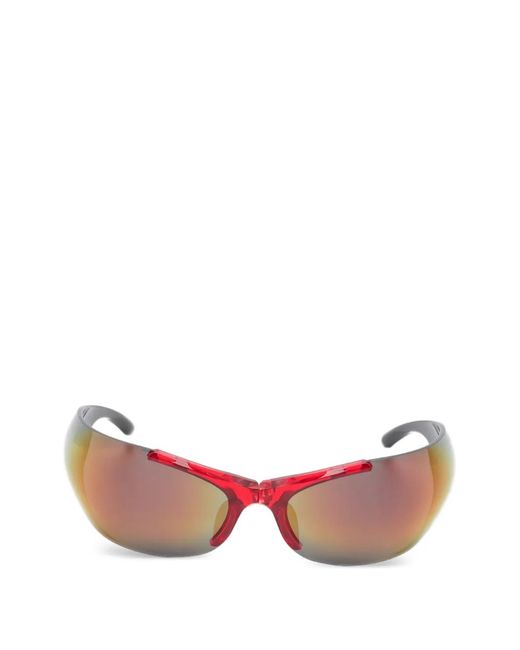 Balenciaga Pink Logo-Detail Sunglasses