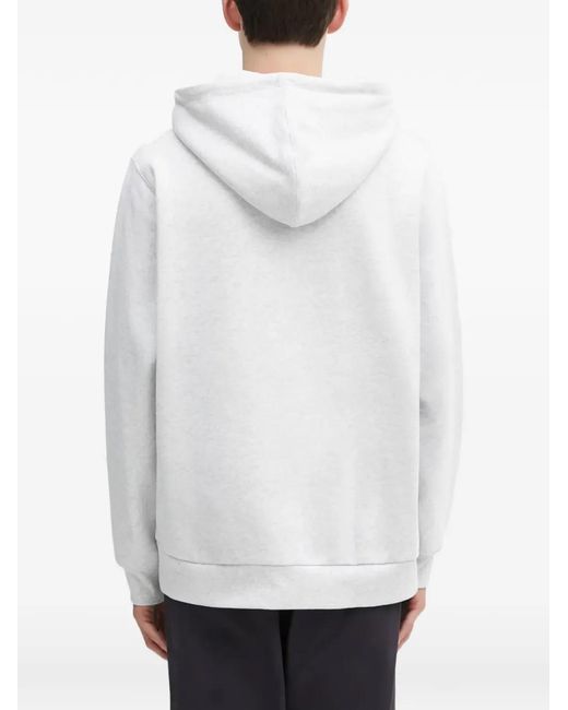 Gramicci White One Point Hooded Pouch Hoodie for men