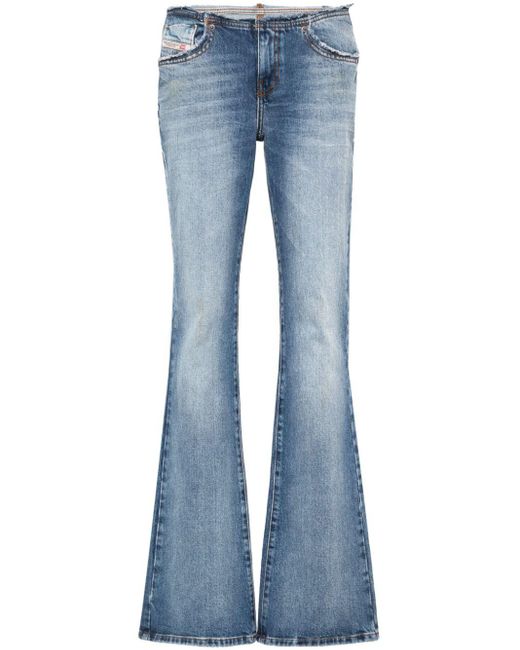 Jeans a vita bassa D-Ebbey di DIESEL in Blue