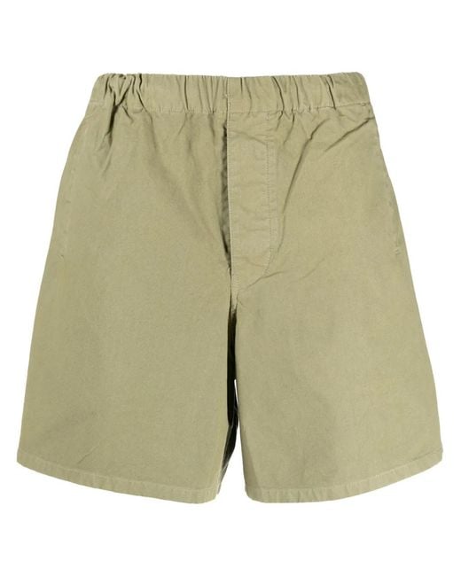 Barbour Green Elasticated-Waist Cotton Bermuda Shorts for men