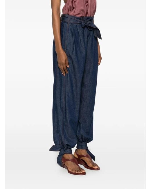 Zimmermann Blue Aster Tie-Fastening Jeans