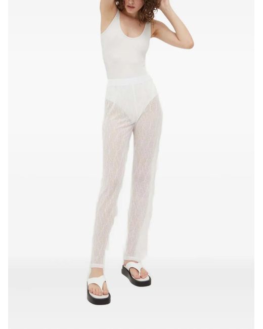 Résumé White Patterned Trousers