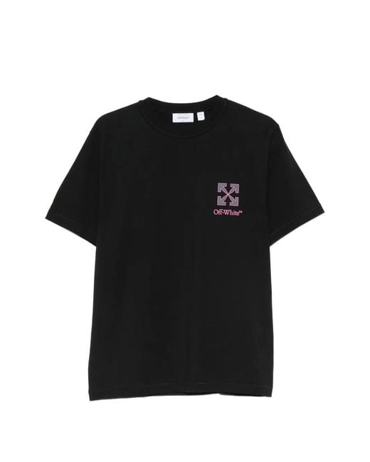 Off-White c/o Virgil Abloh Black Arrows Logo-Print Cotton T-Shirt for men