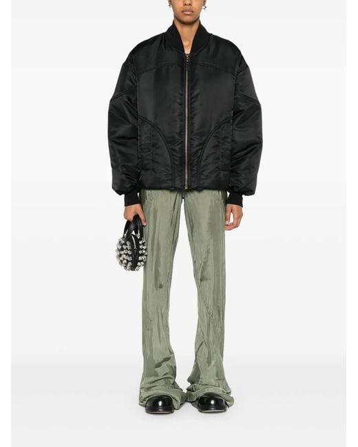 Bacon Black Padded Bomber Jacket