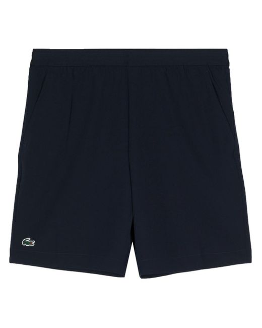 Lacoste Blue Logo-embroidered Track Shorts for men