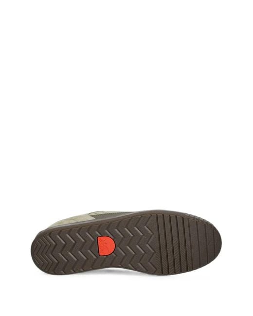 Sorel Green Suede Panelled Sneakers for men