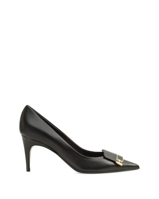 Sergio Rossi Black Tone Detail Pumps