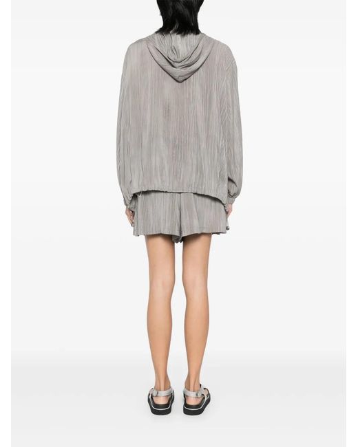 B+ AB Gray Track Jacket Shorts Set