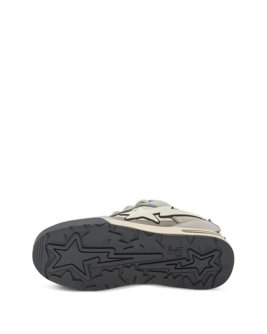 A Bathing Ape Blue Star-Patch Sneakers for men