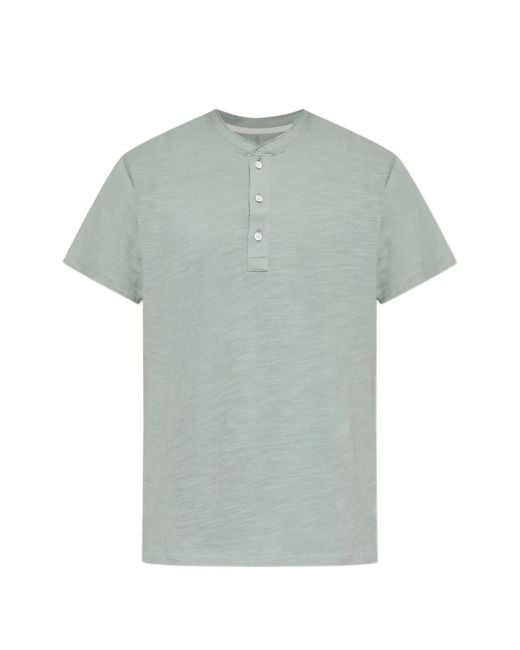 Camiseta Con Cuello Con Botones Rag & Bone de hombre de color Green