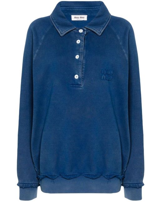 【美品】herlipto Embroidery Polo Sweatshirt herlipto Embroidery Polo Sweatshirt 新品 レディース