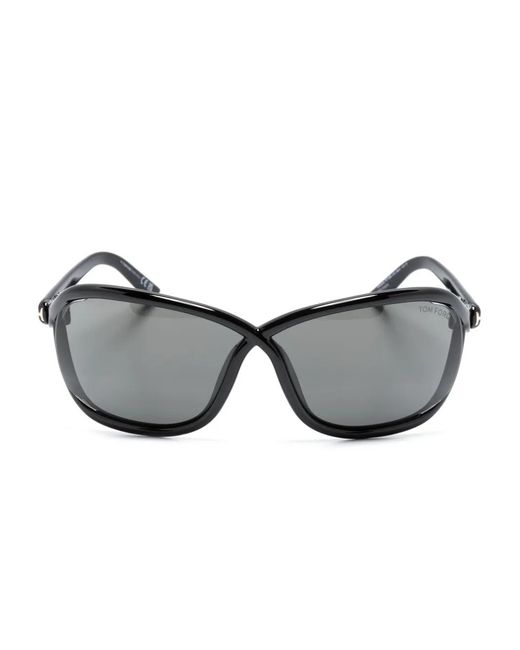 Tom Ford Gray Bettina Butterfly-Frame Sunglasses