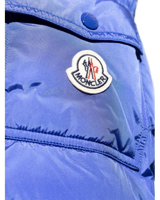 Moncler Blue Short Down Jacket Maya for men
