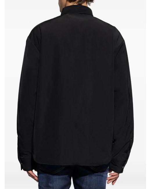 DSquared² Black Chest-Pocket Overshirt for men