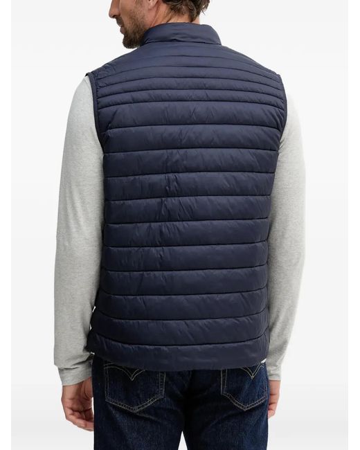 Hackett Blue Zip-Up Gilet for men