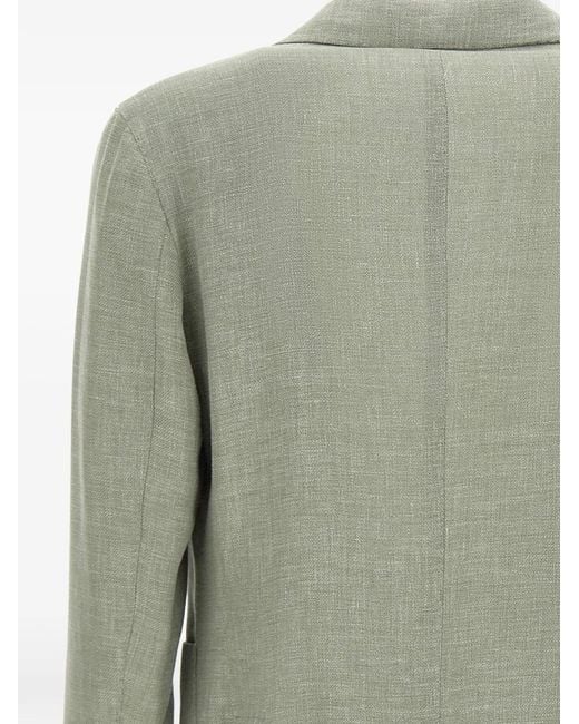 Eleventy Green Patch-Pockets Blazer for men