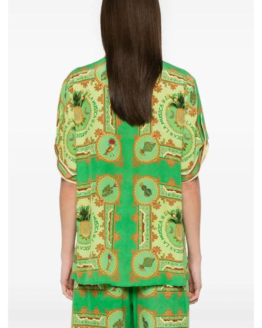 ALÉMAIS Green La Musica Shirt