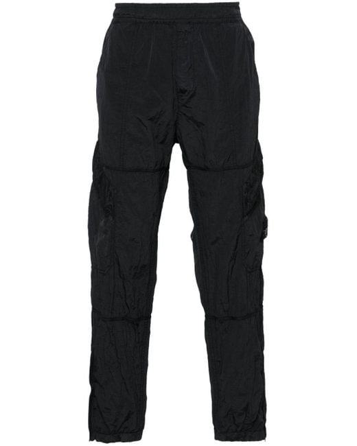 Stone Island Blue Loose Fit Cargo Pants for men