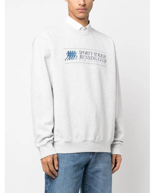 Sporty & Rich ロゴ スウェットシャツ White
