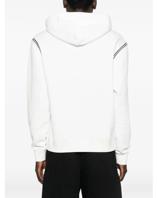 KENZO White Boke Flower Embroidery Hoodie for men