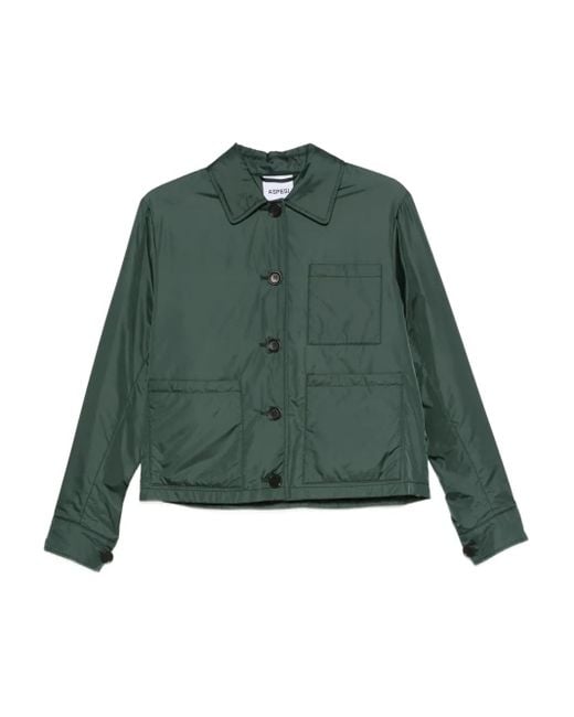Aspesi Green Orzata Buttoned Jacket
