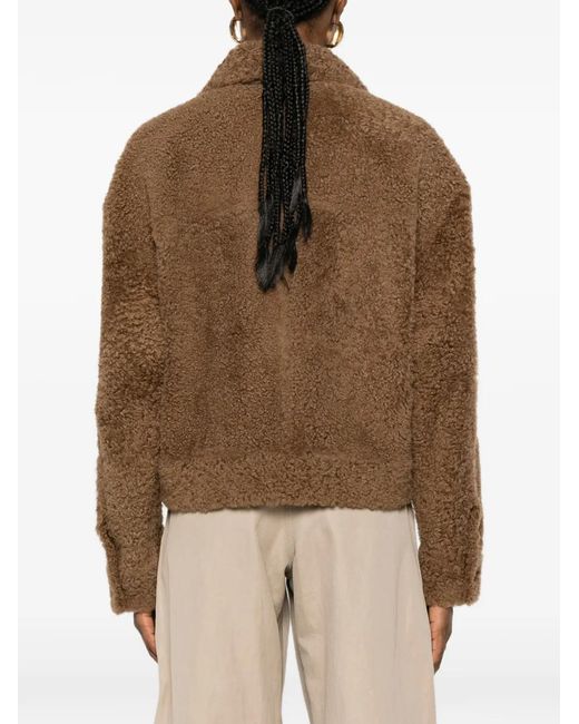 Brunello Cucinelli Brown Veste À Boutonnière