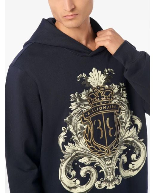 Billionaire Blue B Baroque Hoodie for men