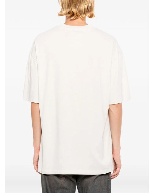 Melt White Graphic-Print T-Shirt for men