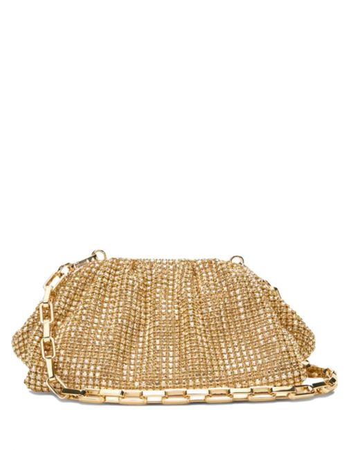 Self-Portrait Natural Chainmail Clutch Bag