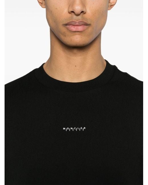 Moncler Sweatshirt mit Logo-Stickerei in Black für Herren